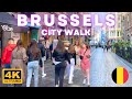 Virtual walking in brussels belgium   city walk in 4k60fpsr