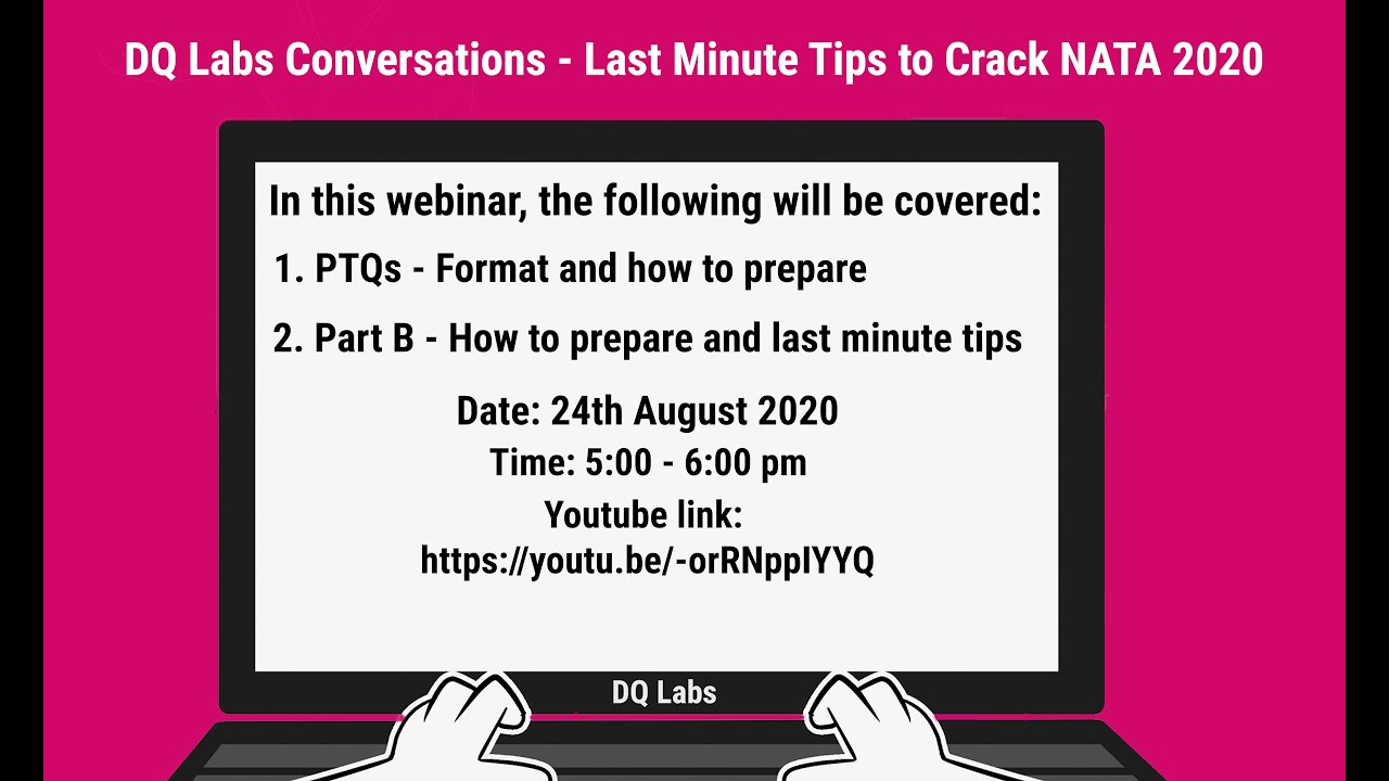 Last Minute Tips to Crack NATA 2020 - DQ Labs Conversations
