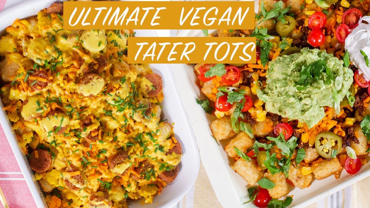 Vegan Potato Tots – Cheesy Tatar Tots recipe with potatoes