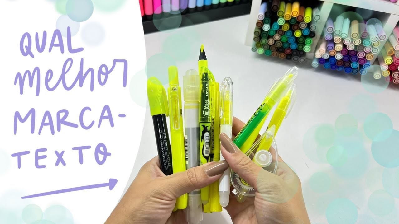 Testando todos os tipos de marca-texto - YouTube