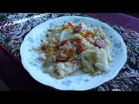 ASMR: Eating Cabbage Jambalaya