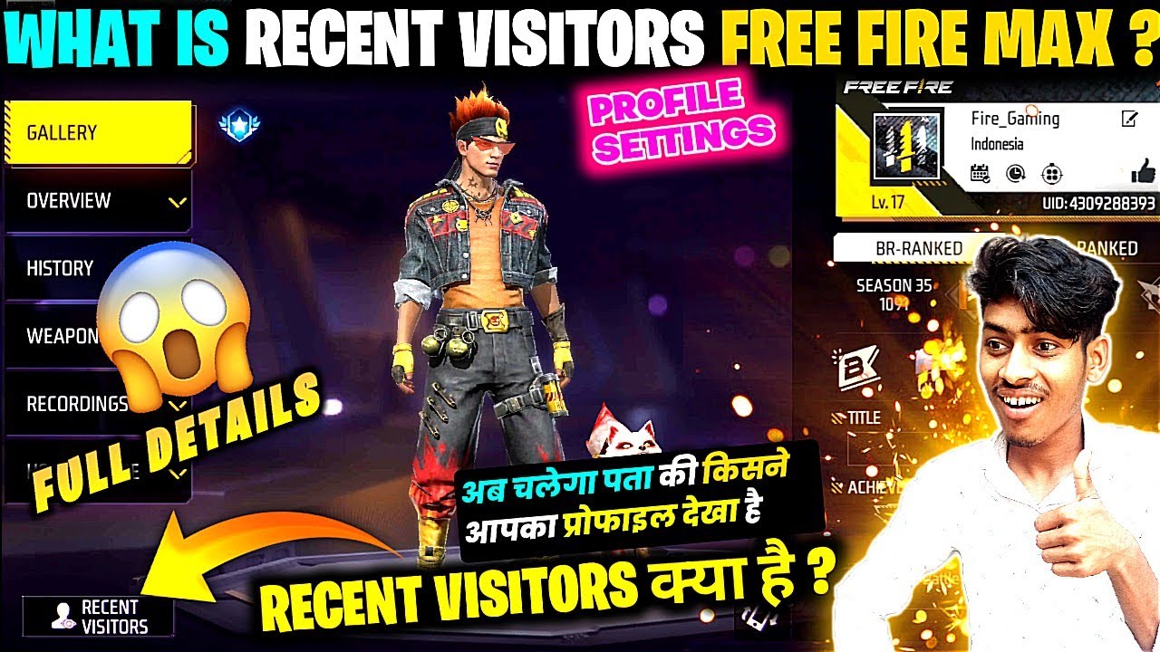 Recent Visitors Free Fire Full Details Free Fire Recent Visitors Kya Hai New Profile Feature