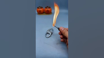 Keyring Permanent Match Lighter Waterproof Kerosene Survival Flint Match Striker Kit 🪩 #shorts