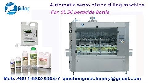 automatic servo piston filling machine for SC pesticide filler cylinder piston filler