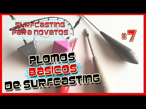 Plomos de #surfcasting básicos según condiciones meteorológicas