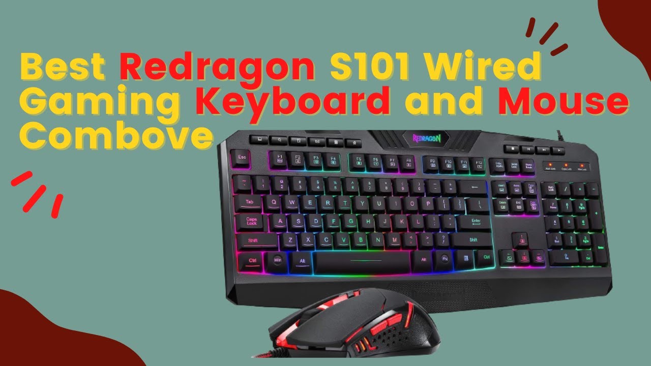 Best Redragon S101 Wired Gaming Keyboard and Mouse Combo RGB Backlit ...
