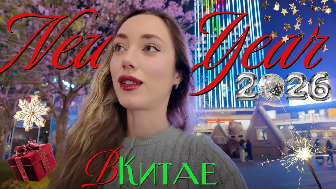 Жизнь в Китае🎄°✧ наш Новый Год, распаковка подарков и уютной 1 января 🕯️✧˖