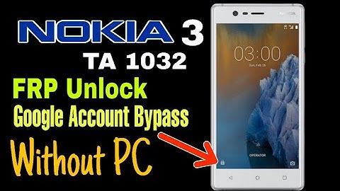 New method! Nokia 3 TA-1032 FRP BYPASS 9.0 | Google Account Bypass Without PC