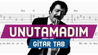 Video thumbnail of "Müslüm Gürses - Unutamadım - Gitar Tab & Akor"