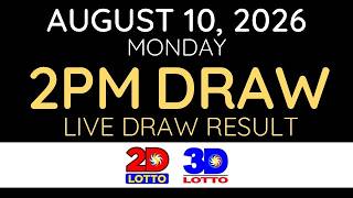 Full [LIVE] PCSO Lotto Result Today 2pm August 10 2026 - Ez2 Result and Swertres Result Update