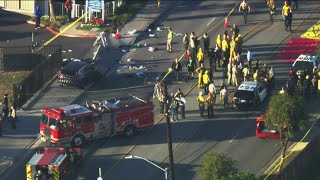 Vehicle strikes Los Angeles County sheriff's recruits