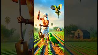 The story of kisan and parrot 🦜 #ai #shorts #trending