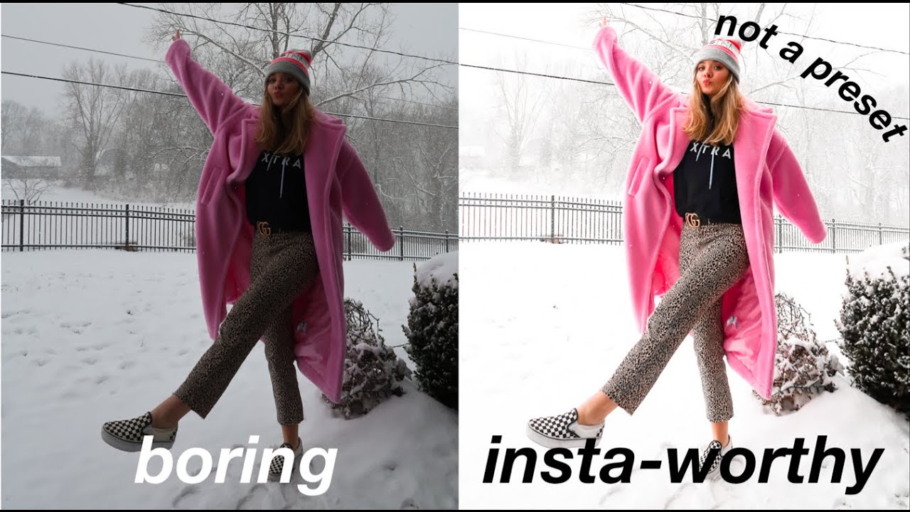 How I Edit My Instagram Pics Bright Colorful Photos No Preset Youtube