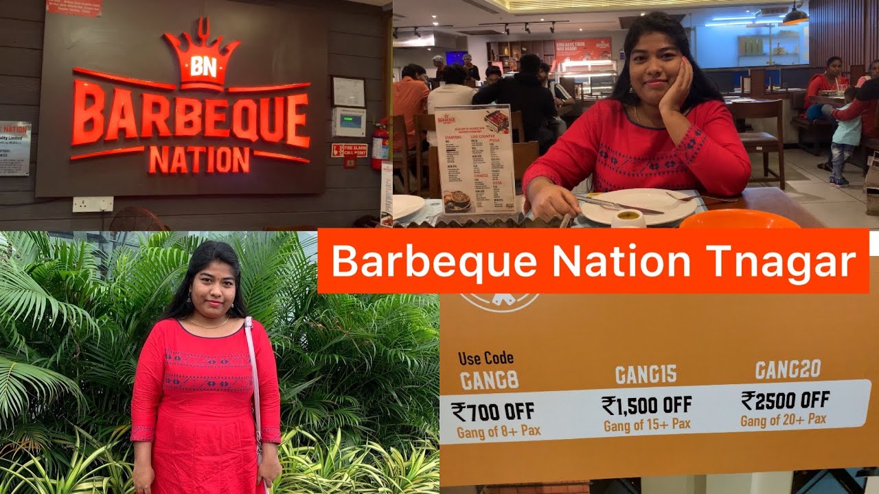 Barbeque Nation Tnagar | Tamil | 700 offer 8No| 1500 off 15No | 2500 off 20No | Unlimited Buffet