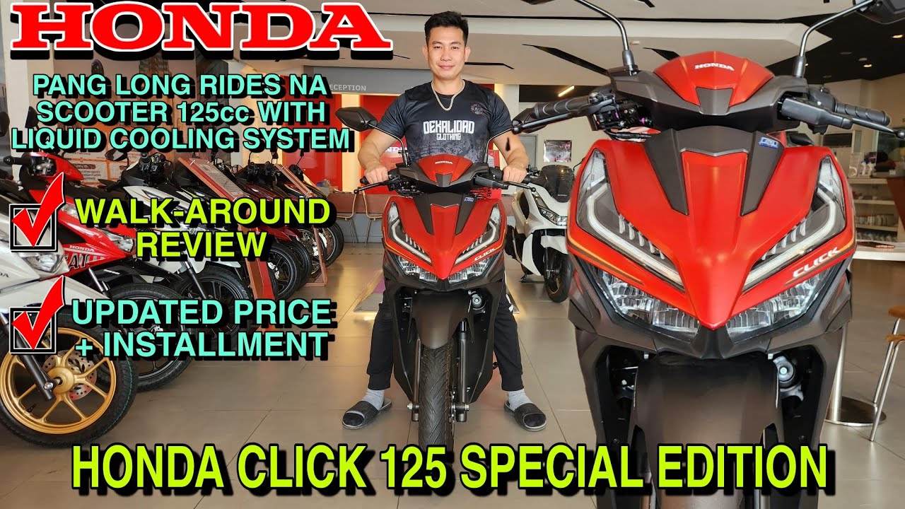 HONDA CLICK 125 SPECIAL EDITION RED - YouTube