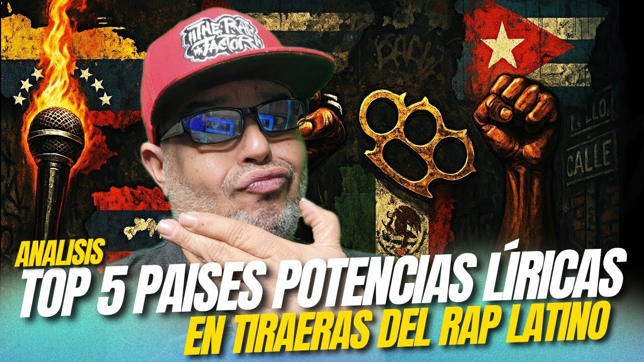 🎤TOP 5🔥(PAISES) POTENCIAS LIRICAS EN TIRAERAS DEL RAP LATINO🔥| LOS PAISES MAS DUROS EN BEEF's