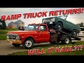 1972 GMC Ramp Truck Hauls it's first load in 30 Years! Huge Failure!