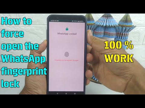 How to force open the WhatsApp fingerprint lock