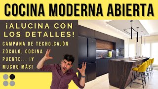 OPEN Modern MATTE BLACK Kitchens with ISLAND CJR