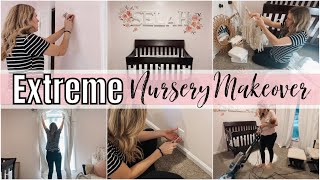 EXTREME NURSERY MAKEOVER // NURSERY TOUR // Baby Girl Nursery