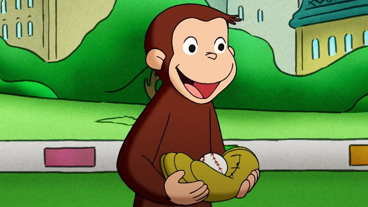 Curious George George S First Baseball Game Kids Cartoon Kids Movies Videos For Kids Youtube