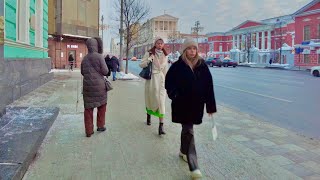 Moscow 🇷🇺 Big Friday Walk among Red Carpet of Moscow. Tverskaya Street, Belorusskaya, New Arbat Ave