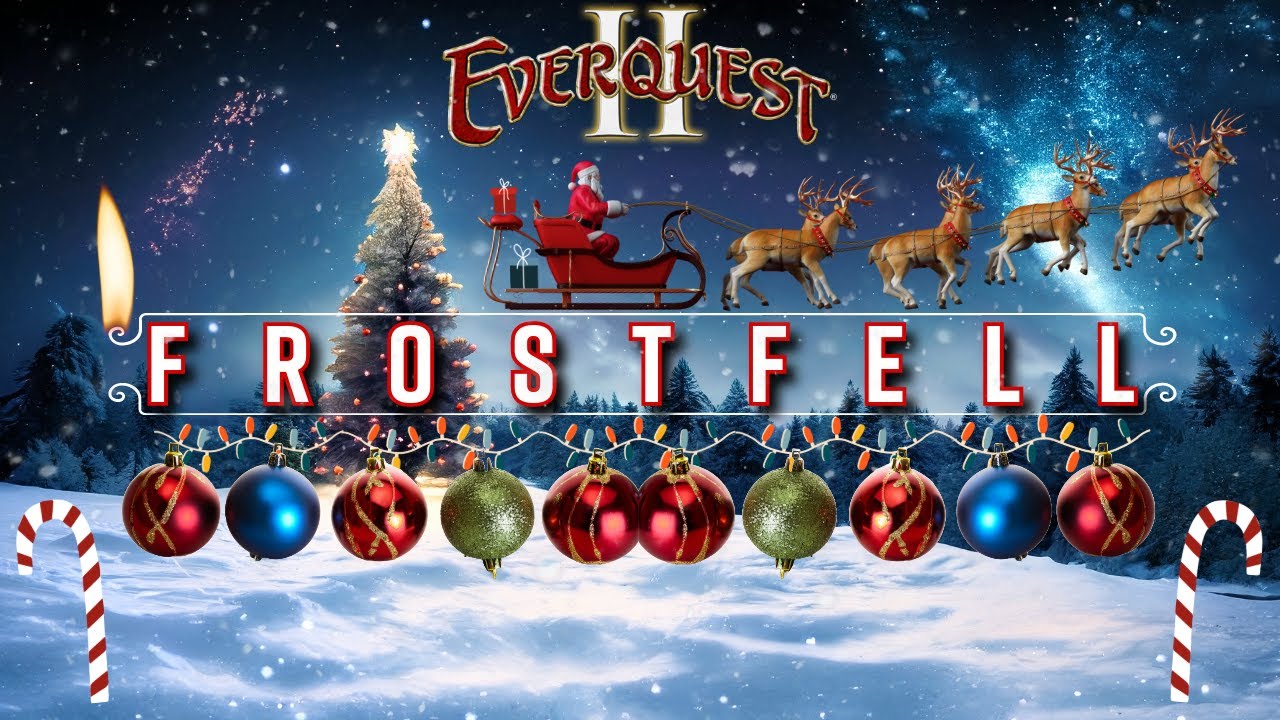EQ2 Frostfell Christmas Special Ambience & Music V1 2k60 YouTube