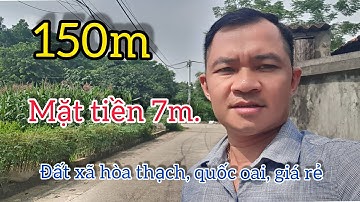 150m đất hòa thạch quốc oai gân khu công nghệ cao chỉ hơn 1 tỷ