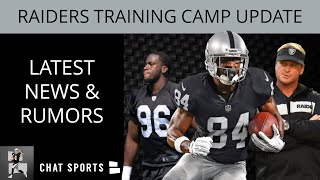 Training camp is in full swing for the oakland raiders, which also
means injuries are back. today raiders were without star wide receiver
antonio brown d...