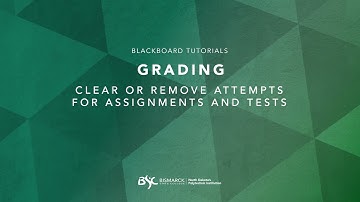 Clear or Ignore a Student Assignment or Test Attempt in Blackboard