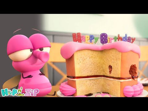 Hop and Zip - Doğum Günü Geğirmesi çocuklar için komik çizgi film bölümü