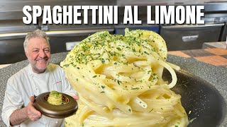 Spaghettini all'acqua di limone, olio e provolone del monaco - Le ricette di Peppe Guida