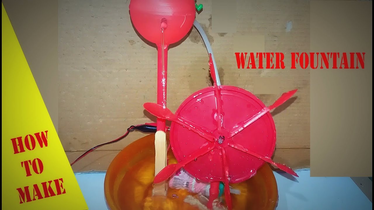 How to make water fountain YouTube