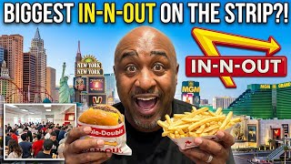 Is This the Biggest In-N-Out Burger Ever? | Las Vegas Strip Tour & Review
