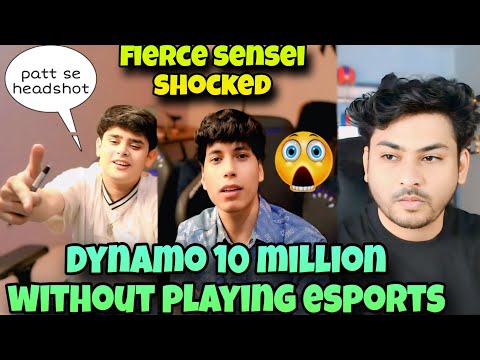 Sensei Fierce shocked😱Dynamo Gaming 10million without playing esports🚨😱