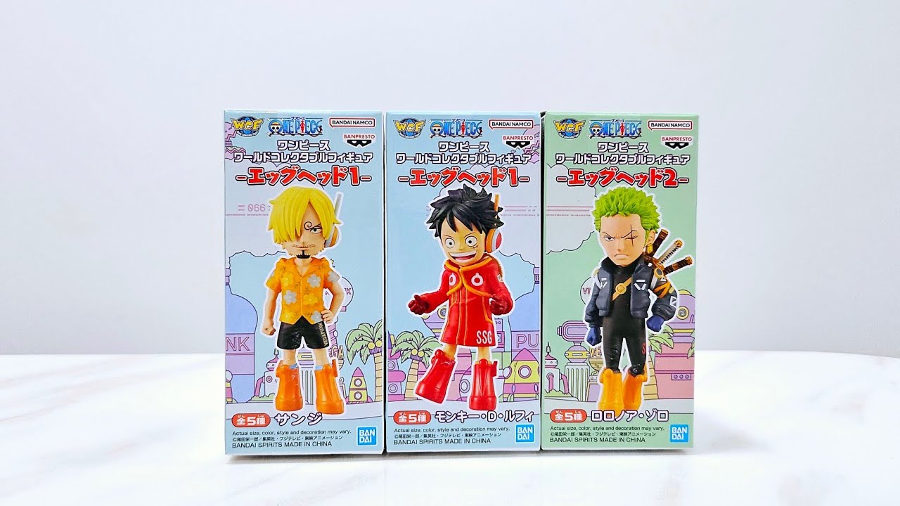 BANPRESTO ONE PIECE WORLD COLLECTABLE FIGURE EGGHEAD UNBOXING