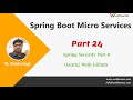 Spring Security | Spring Boot Oauth2 Security  With Github Implementation | Part 24