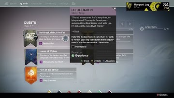 Destiny: Nothing Left but the Fall Quest