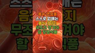몸속 염증을 스스로 없애는 음식 3가지 (지금 안 먹으면 늦습니다) #염증에 좋은 음식 #염증수치 낮추는 방법