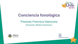 1. Conciencia fonológica - Francisca Valenzuela