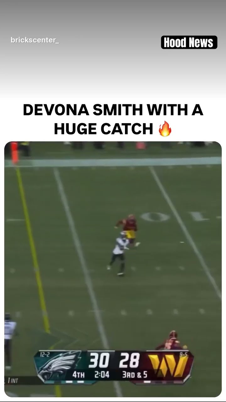 With the game on the line #hoodnews #devontasmith #philadelphiaeagles #washingtoncommanders #omg #i