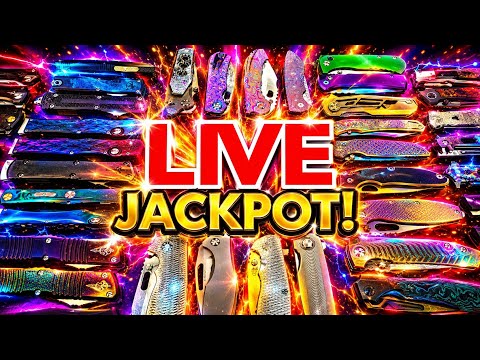 MYSTERY KNIFE GIVEAWAY LIVE! JACKPOT! 20 NEW POUCHES + Knives & Knonsense!