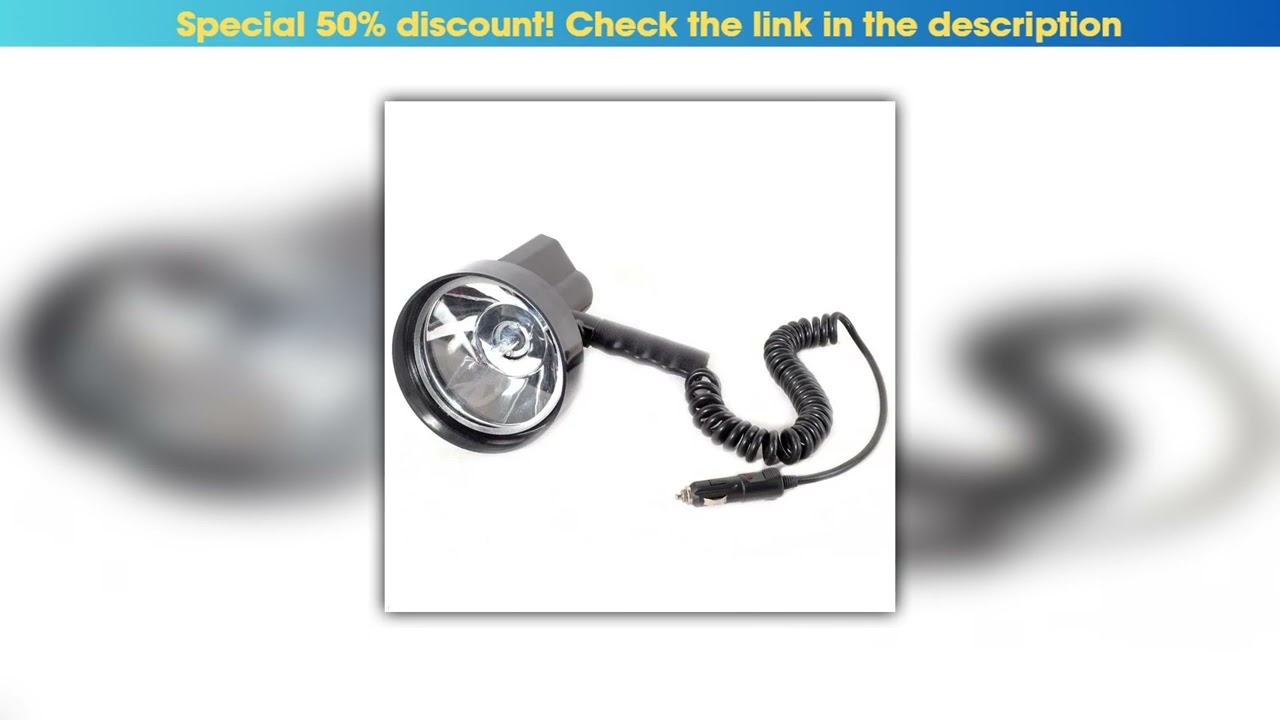 Editor’s Choice 12V-24V 100W HID 5inch Xenon Hunting Lamp Handheld Spotlight Emergency Light for Ca