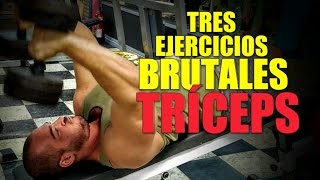 TRES EJERCICIOS BRUTALES DE TRÍCEPS MEJORES QUE EL PRESS FRANCÉS