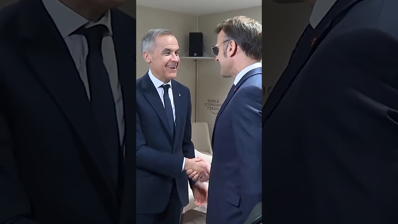 France's Macron Meets Canada's Carney at Davos