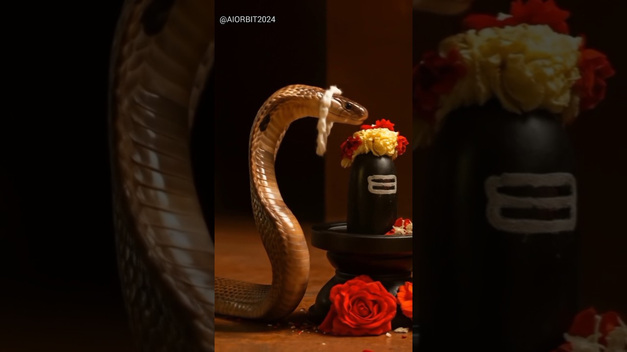 Must Watch Nag Devta Offering Flowers to Shiv Lingam | Har Har Mahadev 🔱
