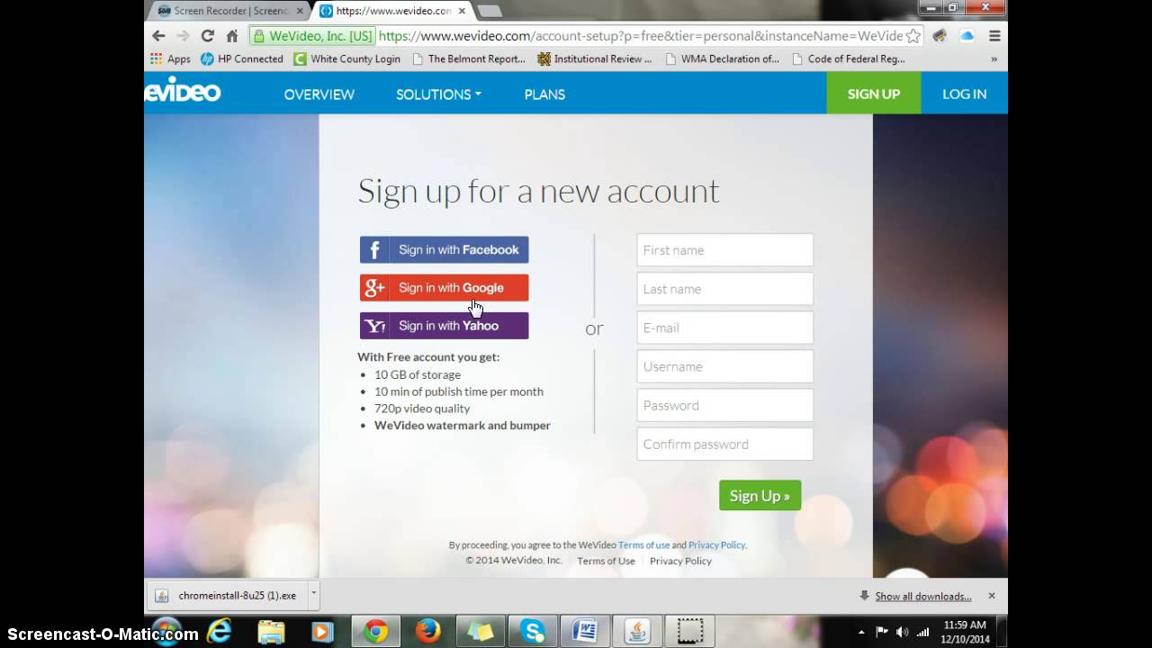 Set-up wevideo on Chromebooks