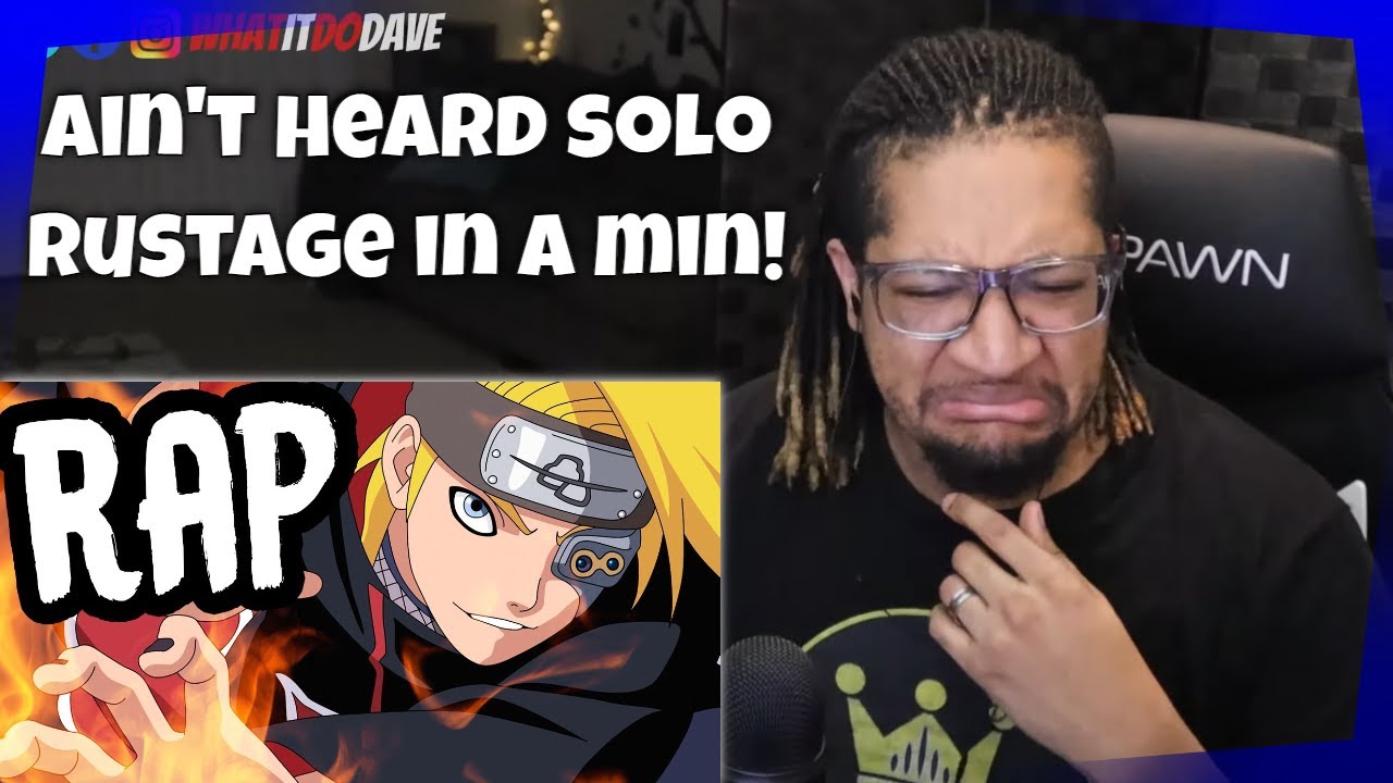 Reaction to DEIDARA RAP | "Let It Bang" | RUSTAGE [Naruto]