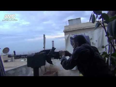 الشهيد المقدم ابو فرات على جبهة حي الاذاعة بحلب