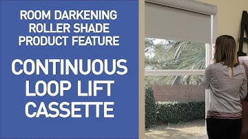 Blackout Roller Shades with Continuous Loop Cord and Cassette Valance Demo